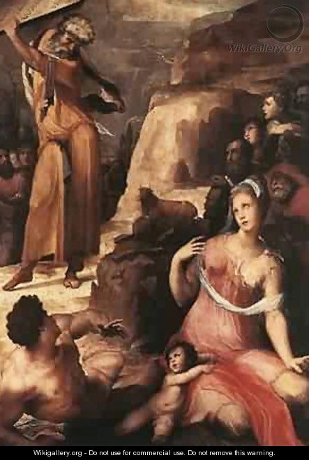 Moses And The Golden Calf 1536-37 - Francesco Beda
