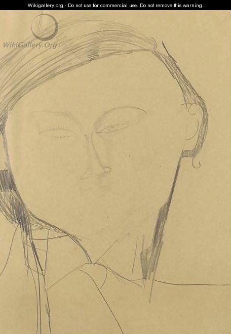 Portrait de Jacques Lipchitz - Amedeo Modigliani