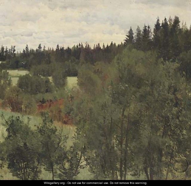 An extensive wooded landscape - Andrei Nikolaevich Shilder