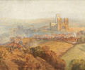 Durham, misty with colliery smoke - Alfred William Hunt
