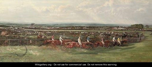 Tattenham Corner, The Derby, 1880 - Allen Culpepper Sealey
