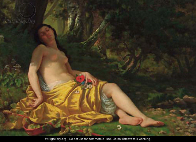 The sleeping beauty - Alfred-Charles Foulongne
