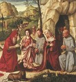 The Adoration of the Child with Saints Francis of Assisi, Jerome, Catherine of Alexandria and Bernardino of Siena, the Shepherds - Altobello Melone