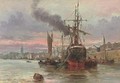 Vessels moored at the quay, a French port - Saverio Altamura