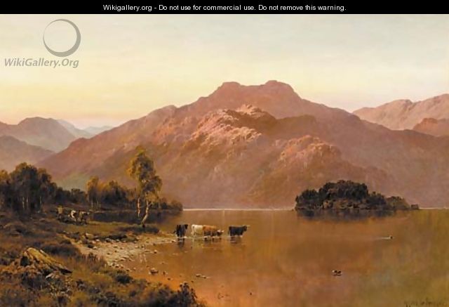 Sunset, Loch Katrine - Alfred de Breanski