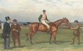 Old Joe, with jockey up, on a course steeplechasing - Alfred Charles Havell