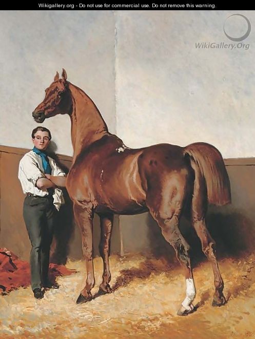 Horse and groom - Alfred Dedreux