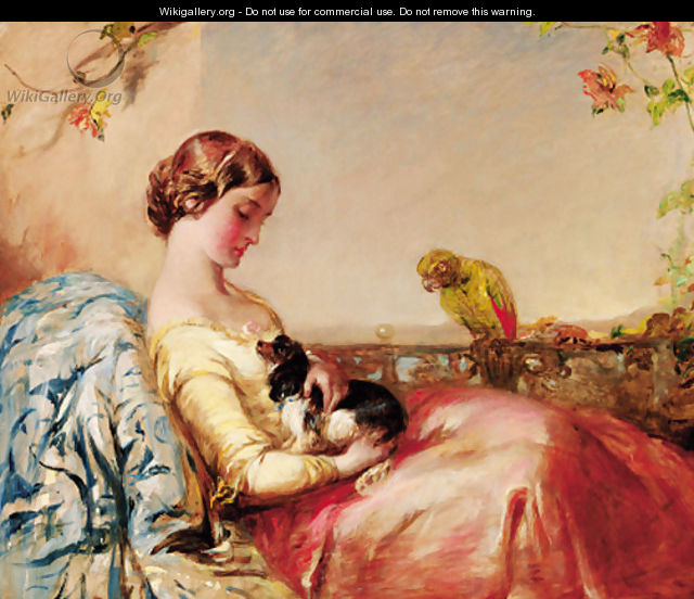 The Lap Dog - Alfred Woolmer