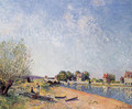 Le canal du Loing a Saint-Mammes - Alfred Sisley