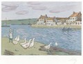 Bords de Riviere, ou Les Oies - Alfred Sisley