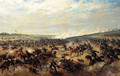 A cavalry charge - Alexander Ritter Von Bensa