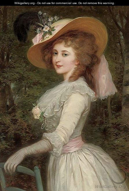Portrait of an elegant lady - Alexander M. Rossi
