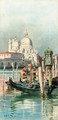 Figures before Santa Maria della Salute, Venice - Alexandre Nicolaievitch Roussoff