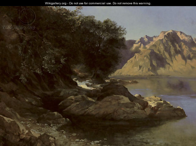 Bord de lac, 1855-61 - Alexandre Calame