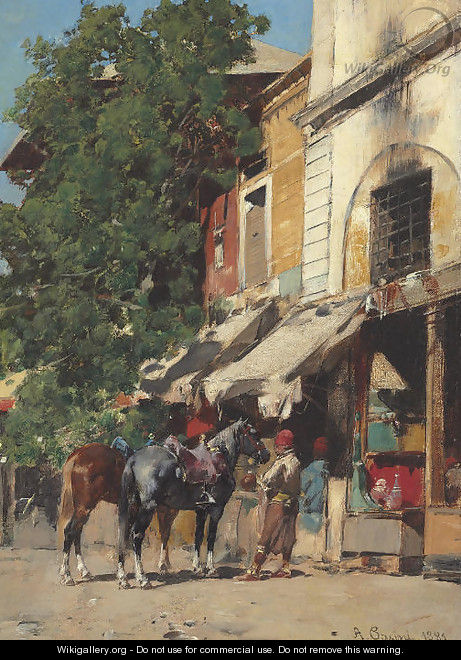 In the Marketplace, Istanbul - Alberto Pasini