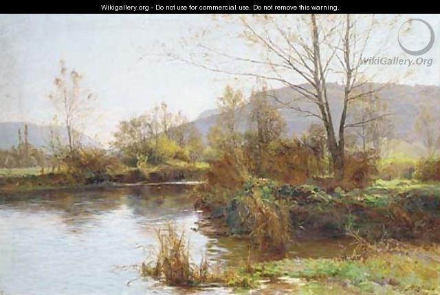 A meandering river - Albert Gabriel Rigolot