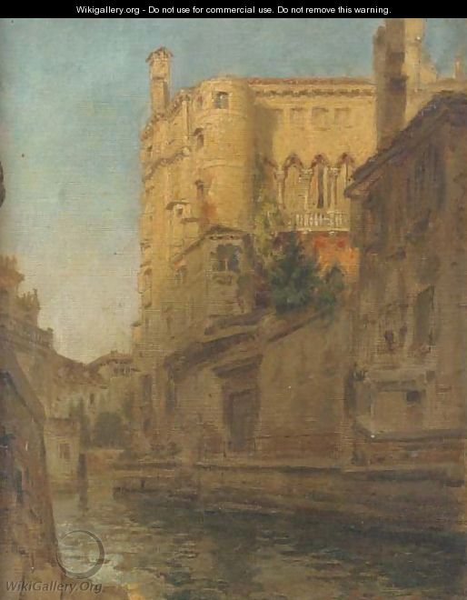 A Venetian backwater, late afternoon - Albert Tschautsch