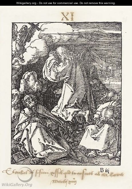 Christ on the Mount of Olives, from The small Passion - Albrecht Durer