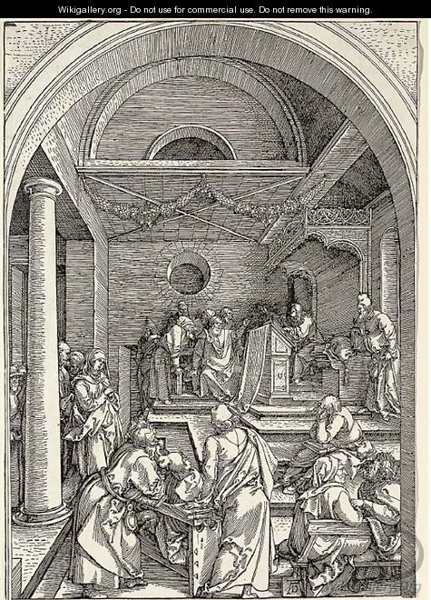 Christ among the Doctors, from The Life of the Virgin - Albrecht Durer