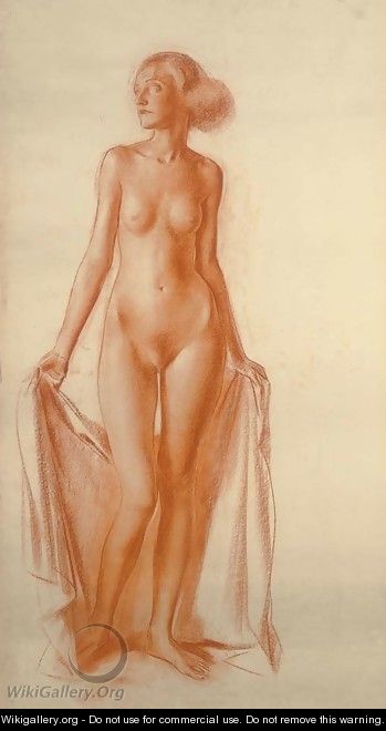 Standing Female Nude - Aleksandr Evgen