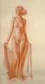 Standing Female Nude - Aleksandr Evgen'evich Iakovlev
