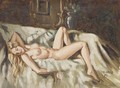 A reclining female nude - Arthur A. Dixon