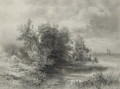 A woodland stream - Alexei Kondratyevich Savrasov