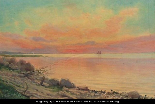 Sunrise over the Gulf of Bothnia - Albert Nikolaivich Benua