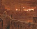 Christian leaving the City of Destruction 'The people that walked in darkness etc.' - Albert Goodwin