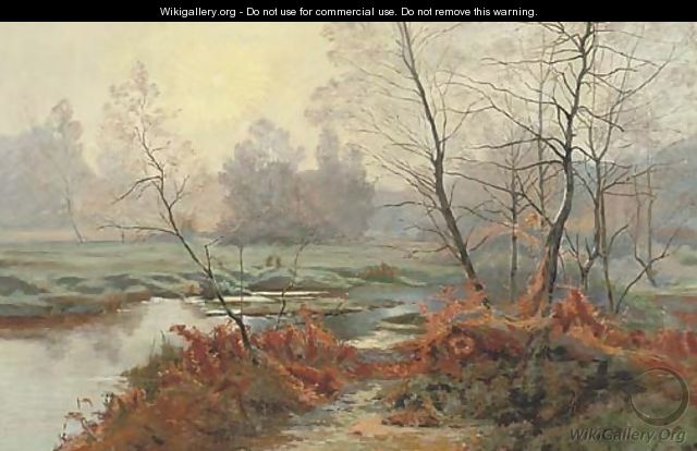 A woodland stream - Albert Gabriel Rigolot