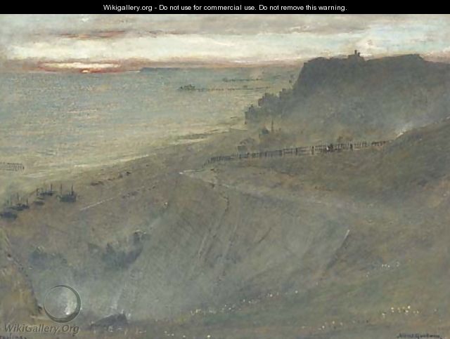 Hastings from East Hill, West Sussex - Albert Goodwin