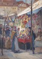 Market day - Albert Marie Adolphe Dagnaux