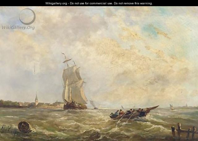 Sailing activities in a river estuary - Albert Jurardus van Prooijen