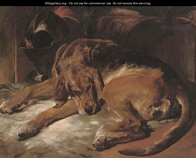 Countess sleeping - (after) Sir Edwin Henry Landseer