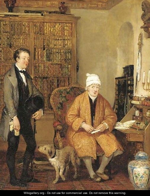 The letter of introduction - (after) Sir David Wilkie
