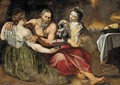 Lot and his Daughters - (after) Sir Peter Paul Rubens