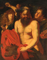 Drunken Silenus Attended By Bacchantes - (after) Sir Peter Paul Rubens