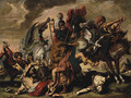 A Lion Hunt - (after) Sir Peter Paul Rubens