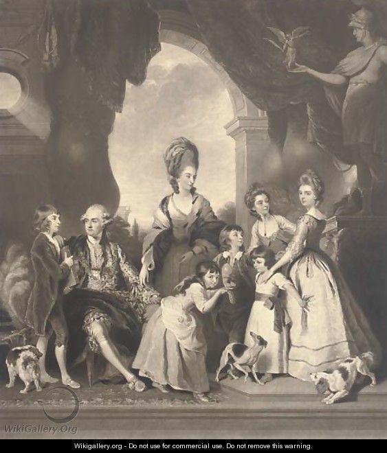 The Marlborough Family, by Charles Turner - (after) Sir Joshua Reynolds