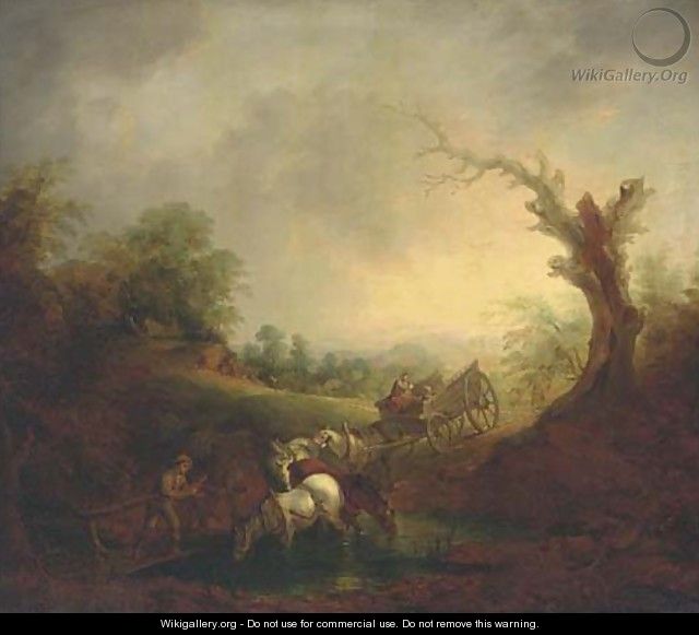 The ford - (after) Gainsborough, Thomas