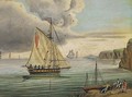 An English frigate in the Channel - (after) Thomas Buttersworth
