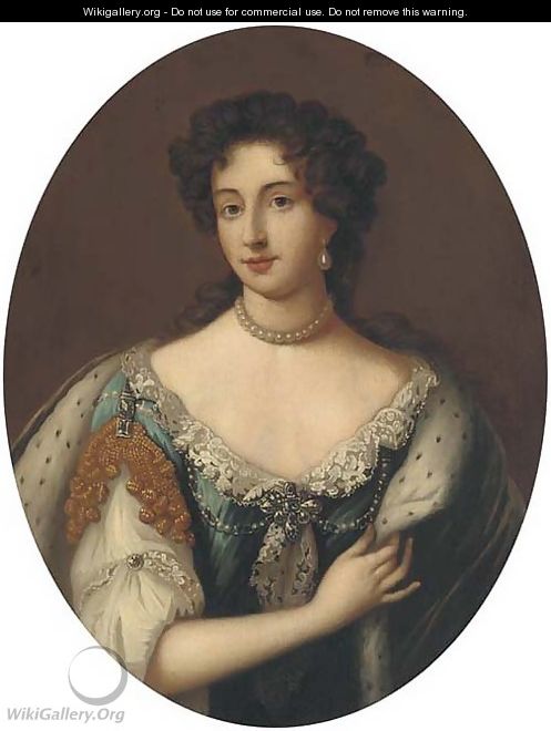 Portrait of Queen Mary II as Princess Mary, bust-length - William Wissing or Wissmig