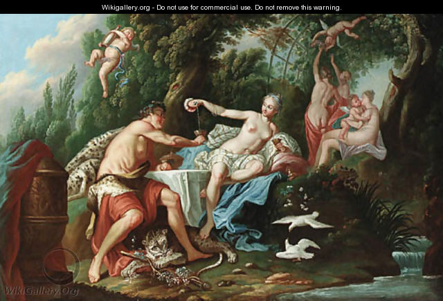 Venus and Bacchus - (after) Noel-Nicolas Coypel