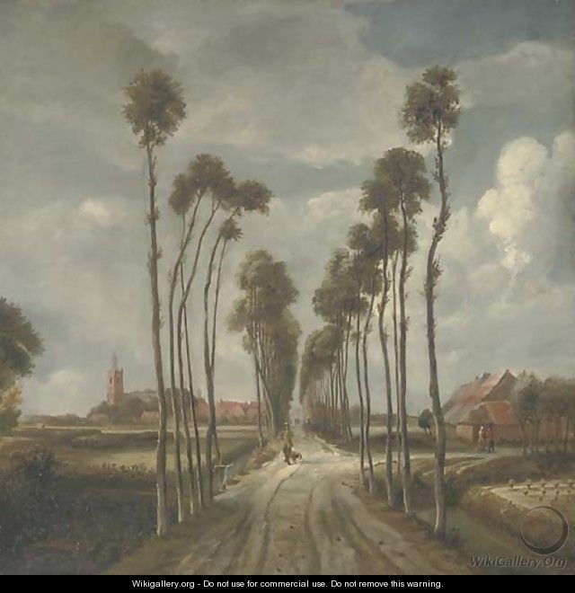 The Avenue at Middlemarnis - (after) Meindert Hobbema