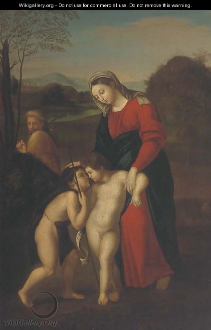 The Holy Family with the Infant Saint John the Baptist - Raphael