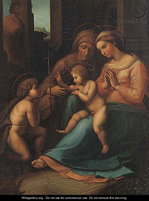 The Madonna and Child with the Infant Saint John the Baptist and Saint Anne - Correggio (Antonio Allegri)