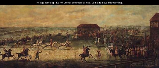 A View of a Match on the Long Course, Newmarket - (after) Peter Tillemans