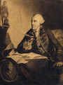 Portrait Of John Wilkes, Small Three-Quarter-Length, Seated At His Desk, With A Medallion Bust Of Hampden To His Left - Robert Edge Pine