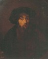 A bearded man - (after) Rembrandt Van Rijn