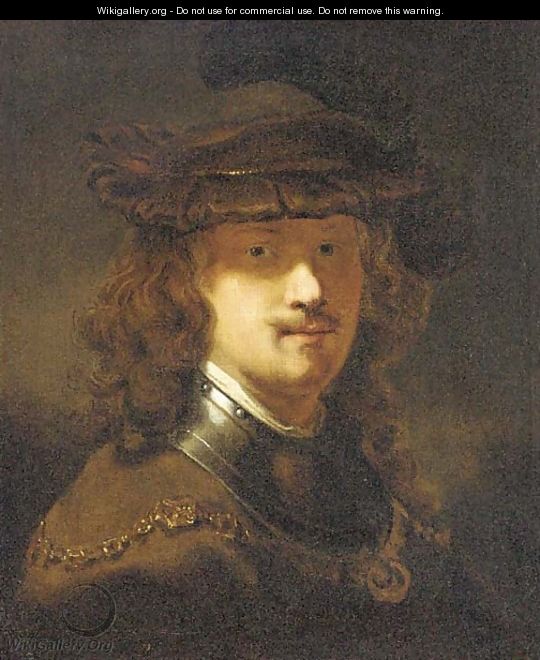 Portrait of Rembrandt, half-length - Rembrandt Van Rijn